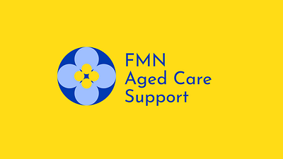 FMN Aged Care Support branding design graphic design illustration logo typography vector