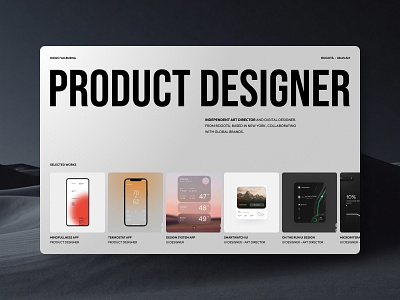 Portfolio concept animation branding designer graphic design interactive interface logo product design ui user experience ux