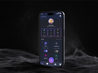 UI Challenge Day 19 Smart Home Monitor Dashboard dashboarddesign day19 figmadesign homeautomation interactiveui smarthomeui uichallenge uidesign uxdesign