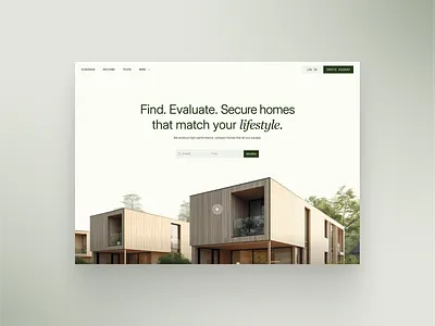 Modern real estate exploration clean minimal modern real estate