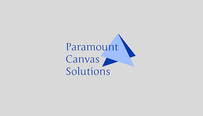 Paramount Canvas Solutions branding design graphic design illustration logo typography vector