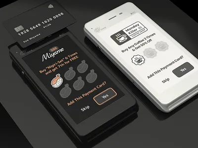 Loyalty Add-On to the Payment Flow on PAX A50 Terminal a50 android terminal card machine cardmachine cashless payment gui pax a50 pax terminal paxa50 payment experience payment terminal swipe machine tap machine user interface user interface design ux ux design uxui