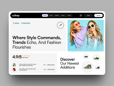 Fashion eCommerce Website Design design interface meostudio product service startup ui ux web website