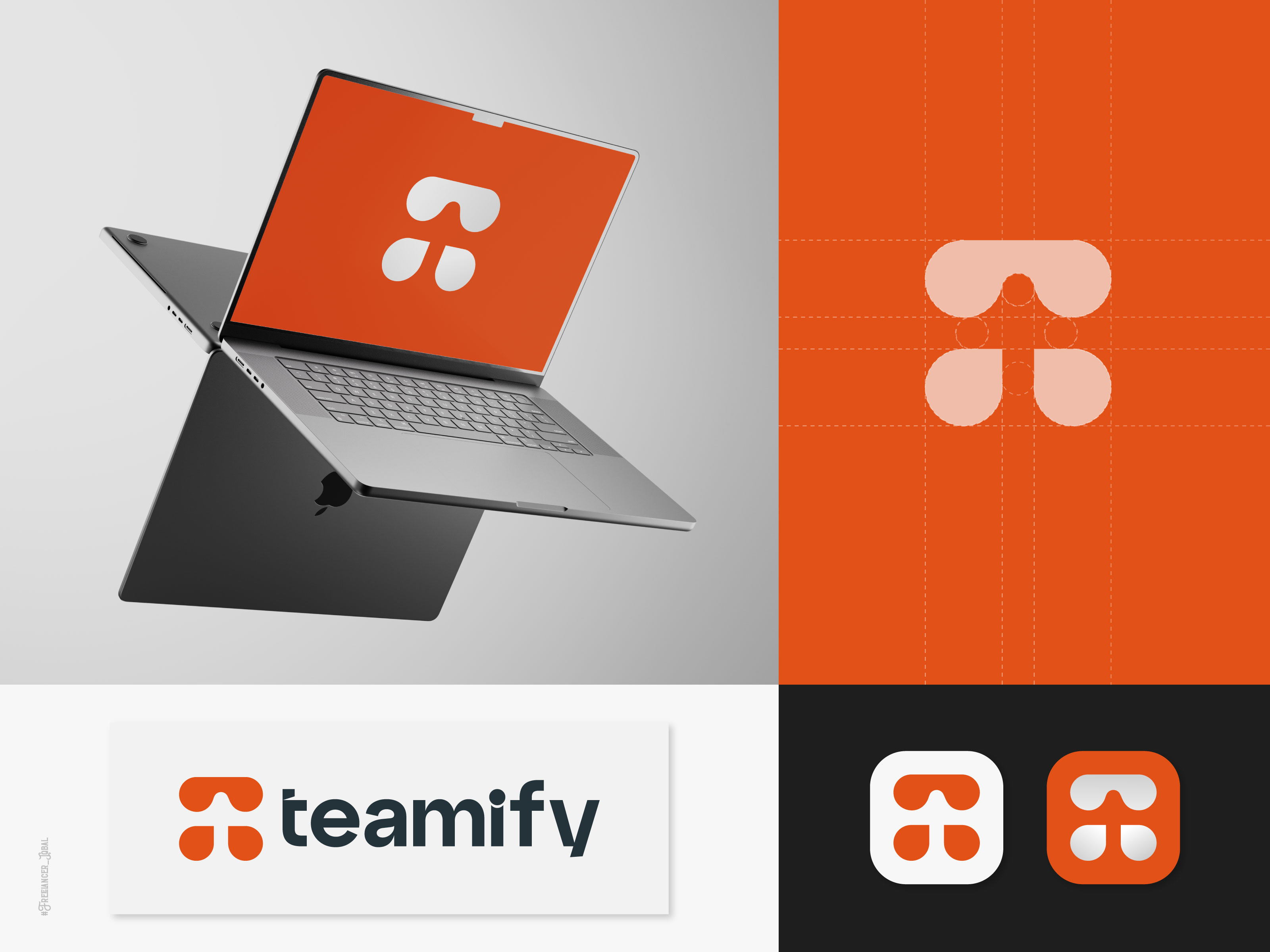 Example of Teamify Logo Design | Agency Logo Design | Startups Logo Design
