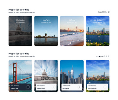 City-based Real Estate Listings UI