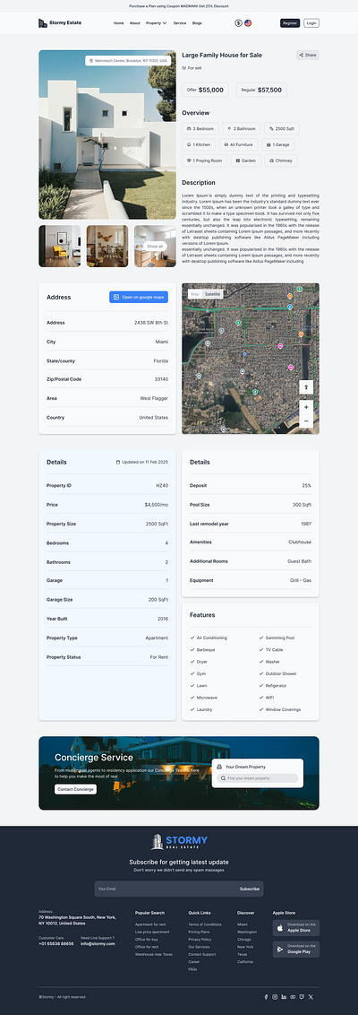 Property Details Page Layout best ui designer design graphic design property details page layout property layout property page for real estate real esate design real estate real estate property page real estate property ui real estate ui ui ui design ui ux ui ux design