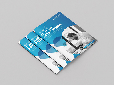 Corporate Business A4 Bi-Fold Brochure Design printlayout