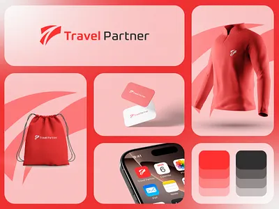 Travel Partner | Travel Agency Logo & Branding airline airline logo brand design brand identity brandmark custom logo custom logo design identity identity design identity designer logo logo design logo designer logo mark logo sketch mark plane plane logo visual identity