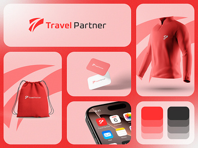 Travel Partner | Travel Agency Logo & Branding airline airline logo brand design brand identity brandmark custom logo custom logo design identity identity design identity designer logo logo design logo designer logo mark logo sketch mark plane plane logo visual identity