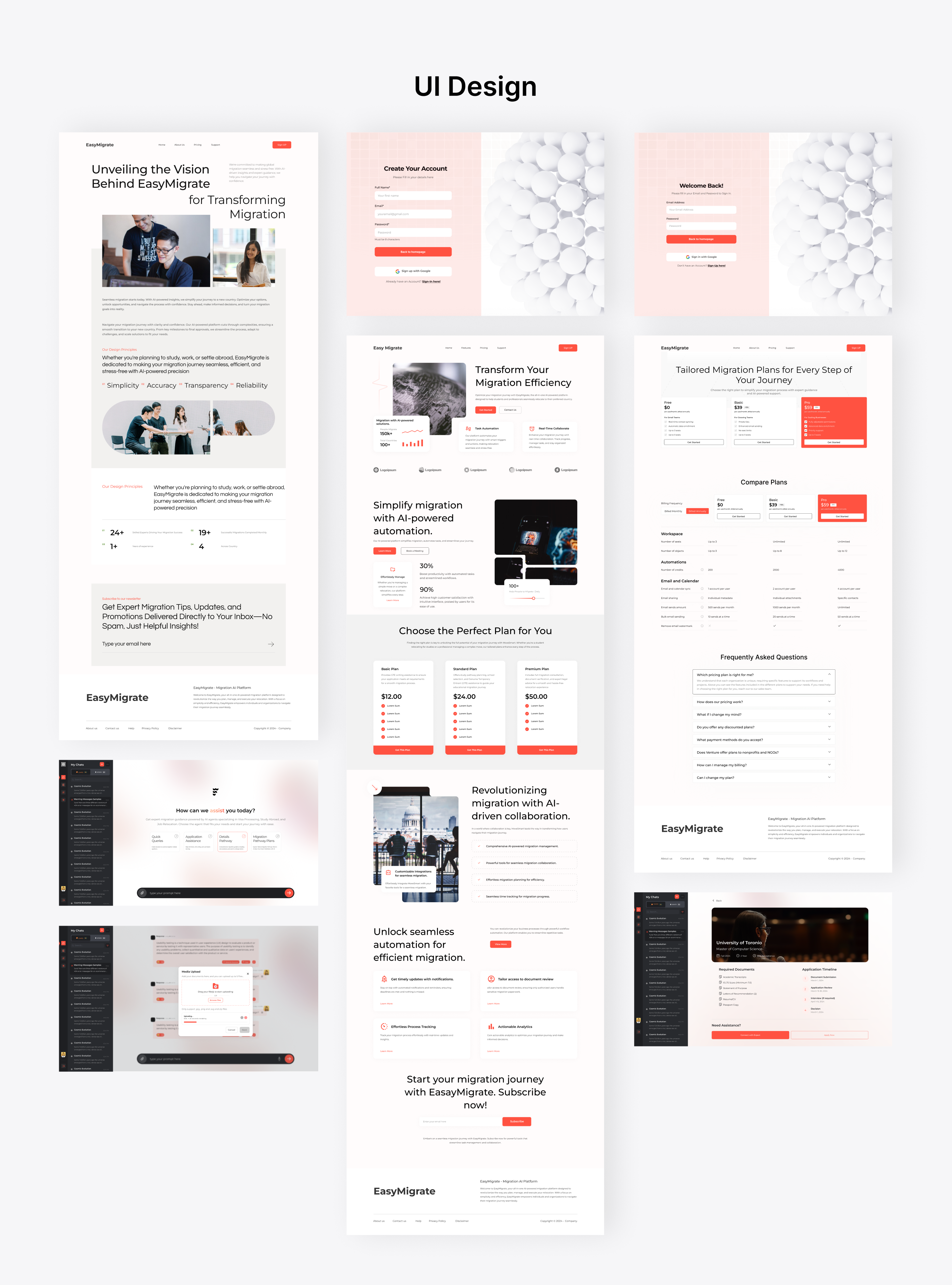 Example of Website UX/UI Design