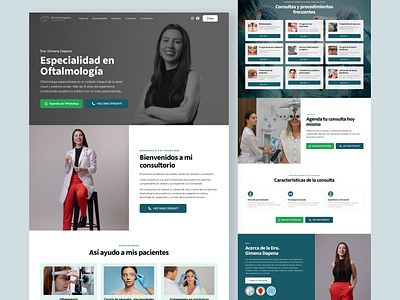 Ophthalmologist & Oculoplastic Surgeon - Website Design clean design figma oculoplastic ophthalmologist responsive simple surgeon ui ux website