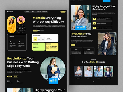 Flow Map - SaaS Website landing Page design interface landing page landingpage meostudio product saas saas landing page saas product saas website landing page service startup ui ux web website