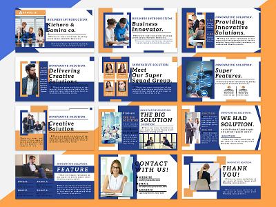 Business Introduction Presentation Bundle Pack Vol.2 business presentation colorful business presentation minimalist business presentation presentation bundle simple introduction presentation