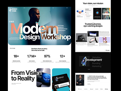Digital Agency Website Design Showcase agencywebsite branding creativeagency designinspiration digitaldesign dribbble figma interactiondesign landingpagedesign modernwebdesign portfoliodesign uidesign uxdesign webdesign