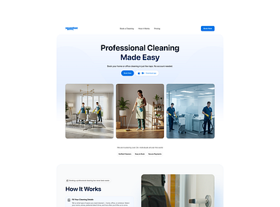 Cleaning Website ui