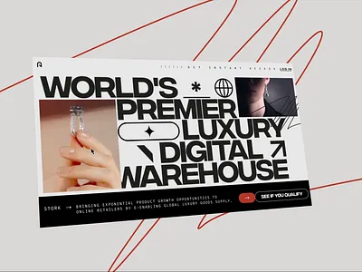 Rebranding Stork — a digital luxury warehouse 3d animation app brand branding clean elegant fashion fontface identity landing luxury marketing modern motion premiun royal typography ui web