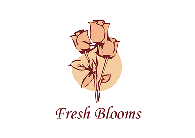 Fresh Blooms Logo design creativity graphic design logo design