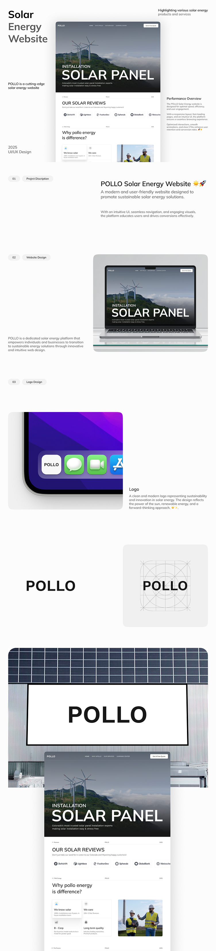 Solar Energy Website - UI/UX Design by Shasanko Creations on Dribbble