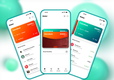 💳 Wallet UI Design – Smooth, Minimal, Functional app ui uidesign uiux userinterface