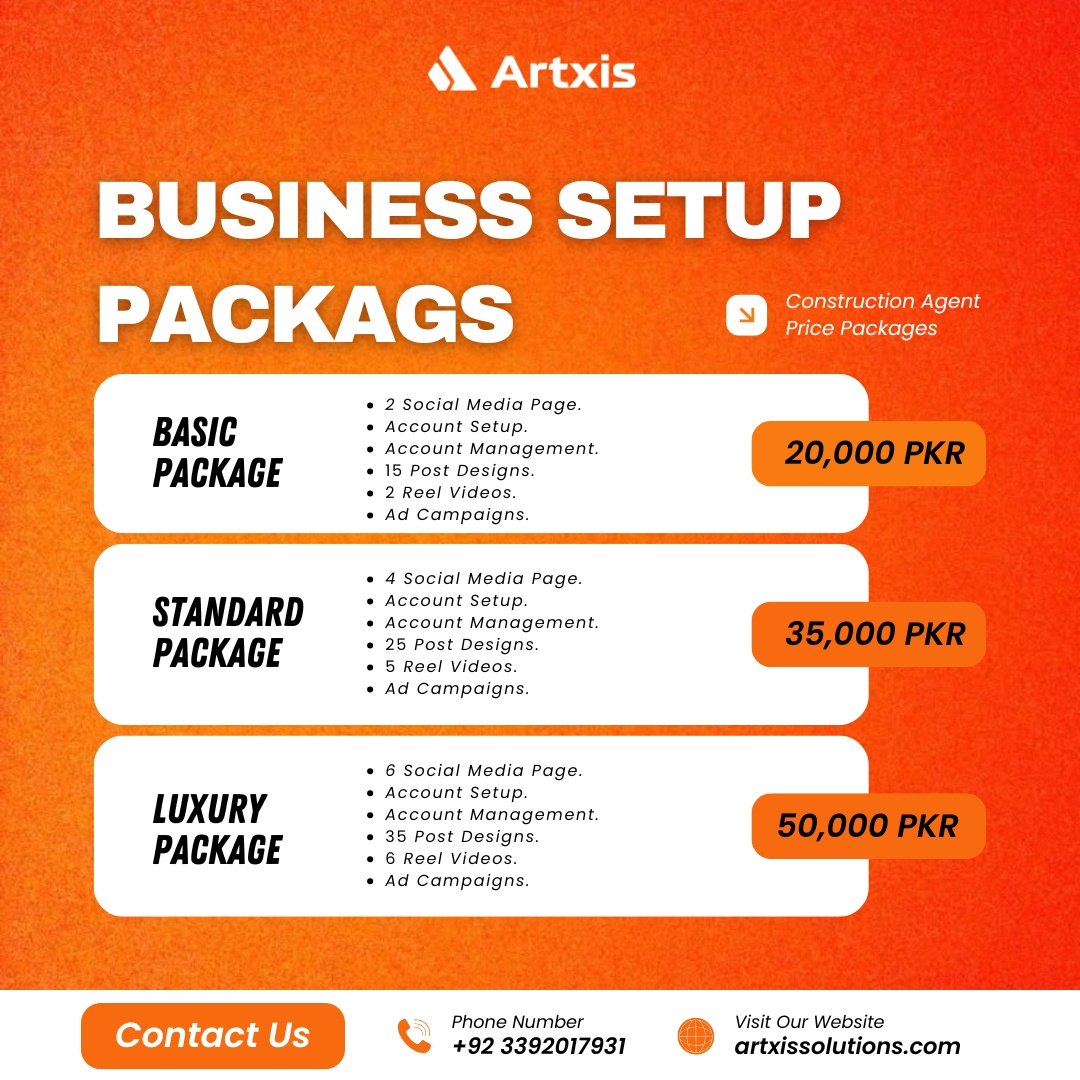 Business Setup Packages Design branding graphic design post post design