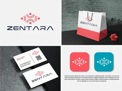 Zentara Modern Logo Design branding brandingidentity brandmark graphic design illustration logo logotype modern zentara