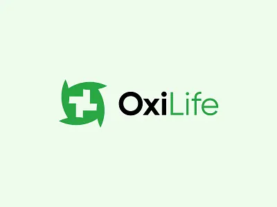 OxiLife – Modern Medical & Health Logo Design brand identity branding clean logo clinic logo green health logo healthcare hospital logo life logo design medical logo medtech logo minimal logo modern logo nature o lettermark oxygen pharmacy logo professional logo wellness logo