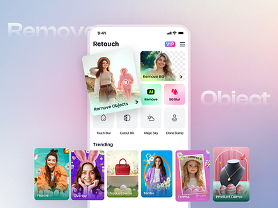 Photo Retouch App ui