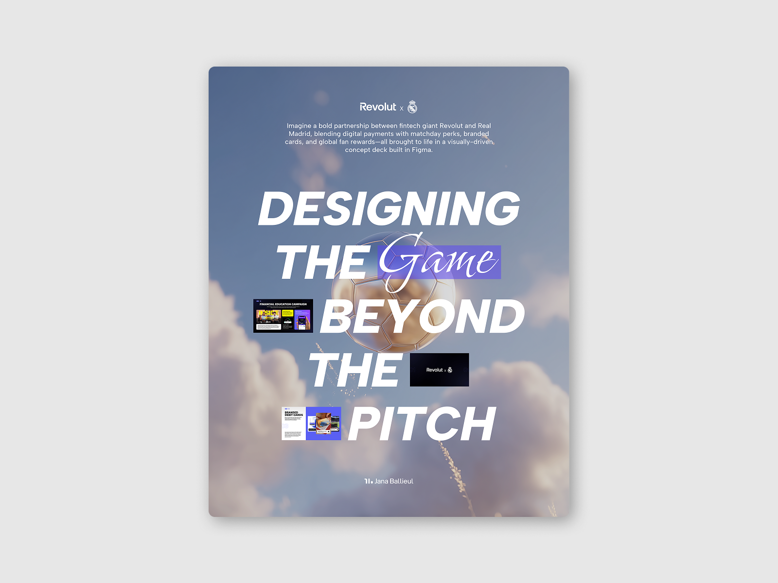 Revolut × Real Madrid — Concept Deck 3d b2b branding collage design editorial design finance fintech football graphic design illustration linkedin midjourney pitch pitch deck design presentation design real madrid revolut ui