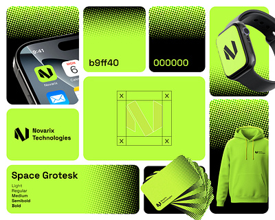 Novarix Technologies app branding design graphic design icon logo typography vector