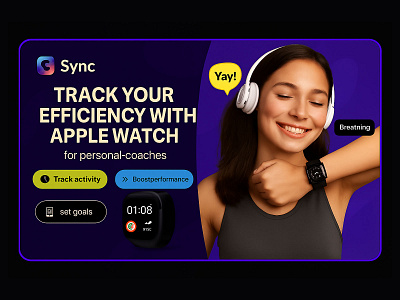 Maximize Coaching Efficiency with Apple Watch applewatch branding creative design digital agency graphic design illustration logo personalcoaches trackefficiency ui uxui