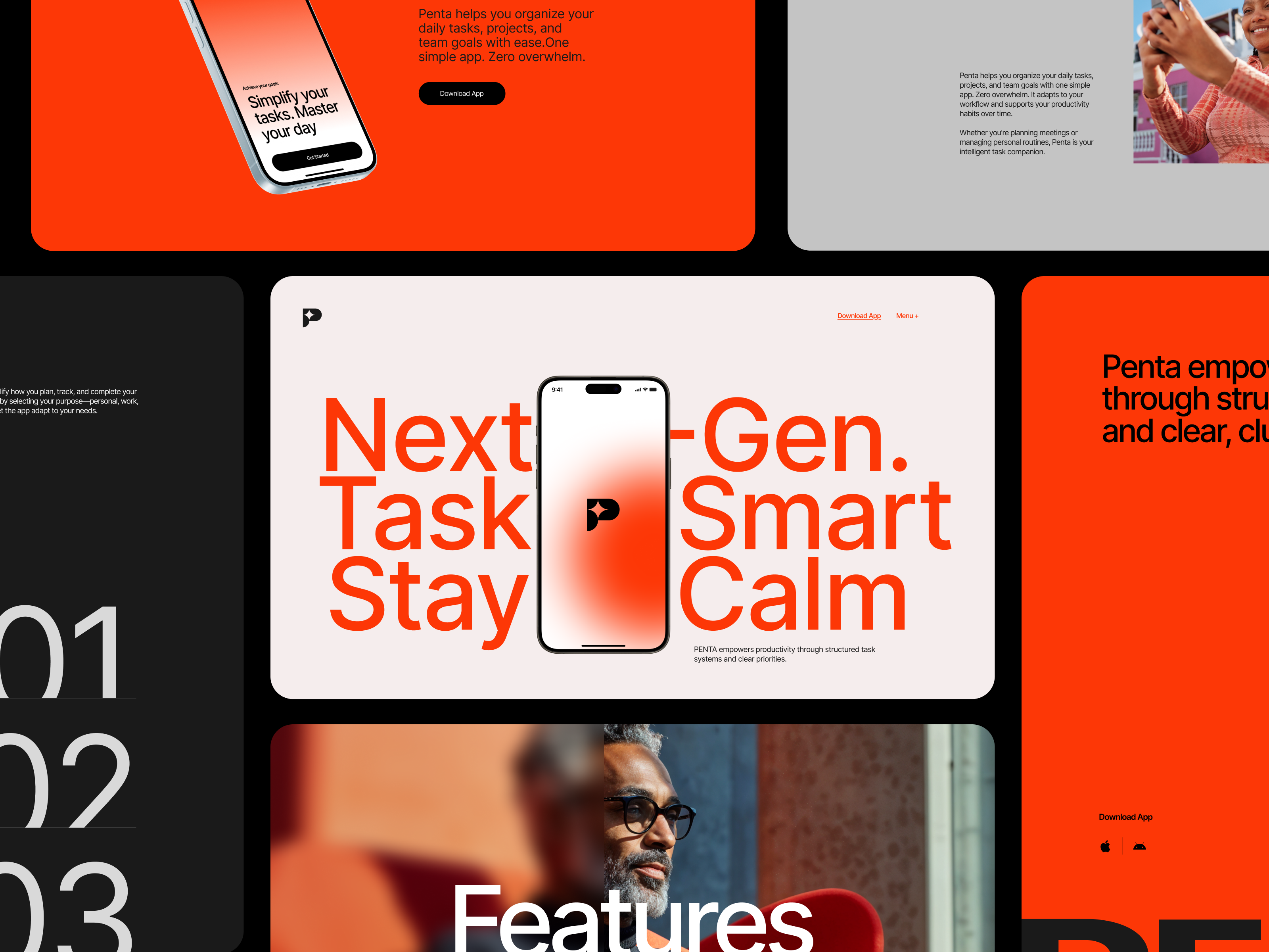 PENTA – Web UI Design clean design creative design dark mode ui dashboard ui design system landing page minimal design modern ui product design prototype design responsive design saas design ui design ui inspiration user interface ux design web app web design website design website ui