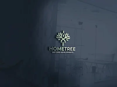 hometree logo branding design home tree logo logo logo design minimalist minimalist logo modern modern logo natural logo tree home logo