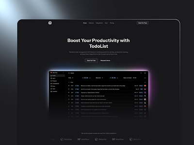 TodoList - Saas Landing ui