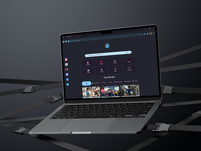 UI Challenge Day 20 Search Engine Homepage dashboardux day20 designchallenge figmadesign homepagedesign modernbrowser searchengineui uichallenge uidesign uxdesign