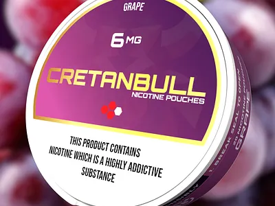 "Cretanbull" Nicotine Pouches adobe illustrator adobe photoshop ads branding chewing tobacco energy pouches illustration nicotine nicotine pouches