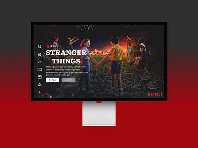 UI Challenge Day 22 TV App Interface (Netflix-Inspired) day22 entertainmentapp figmadesign moviestreaming netflixclone netflixui ottplatform smarttvui streamingapp tvappdesign uichallenge uxuidesign