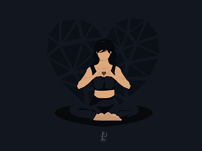 Little black heart darkness design emotion feelings flat graphic design heart illustration inspiring introversion logo love melancholie music pain print sad sadness thoughts vector