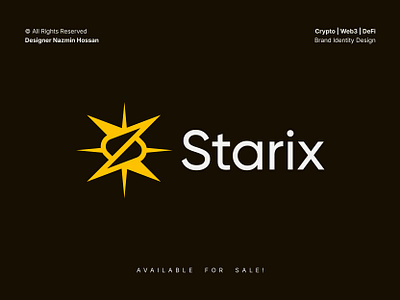 Starix – S Lettermark & Star Icon Logo for Crypto & Web3 Brand appicon blockchaintechlogo branding brandlogo cryptologo lettermarklogo logo logo design logo designer logotrends logotype saaslogo slettermarklogo slogo softwarelogo starlogo startupidentity techidentity web3logo