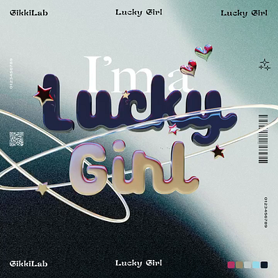 I’m a Lucky Girl ✨ asset design