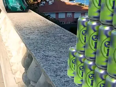 beer can animation / vfx 💚 branding