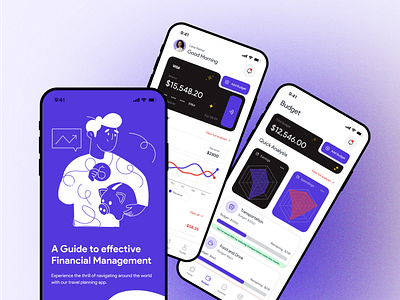 Modern Finance UI – Track, Spend & Save Effortlessly budgetplanner cardui cleanui dashboarddesign datavisualization expensetracker figmadesign financeapp fintechdesign lightmodedesign minimalux mobileui moneymanagement purplethemeui radarchart savingsapp smartbanking uidesign userinterface