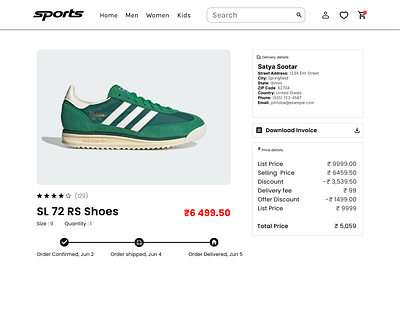 Ecommerce Receipt branding dailyui design ecommerce graphic design ui uiux