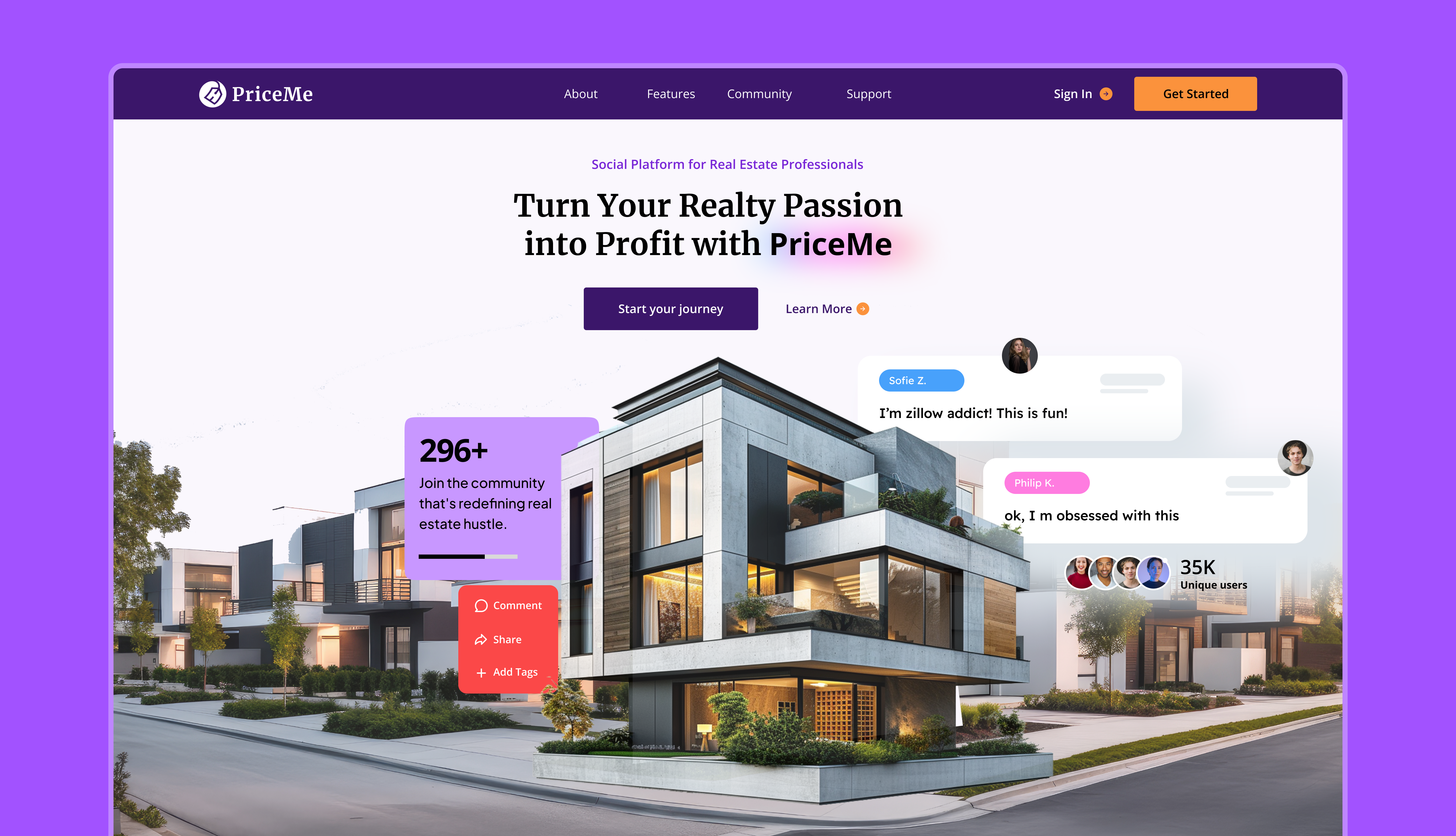 Real Estate Marketplace Concept app realestate website