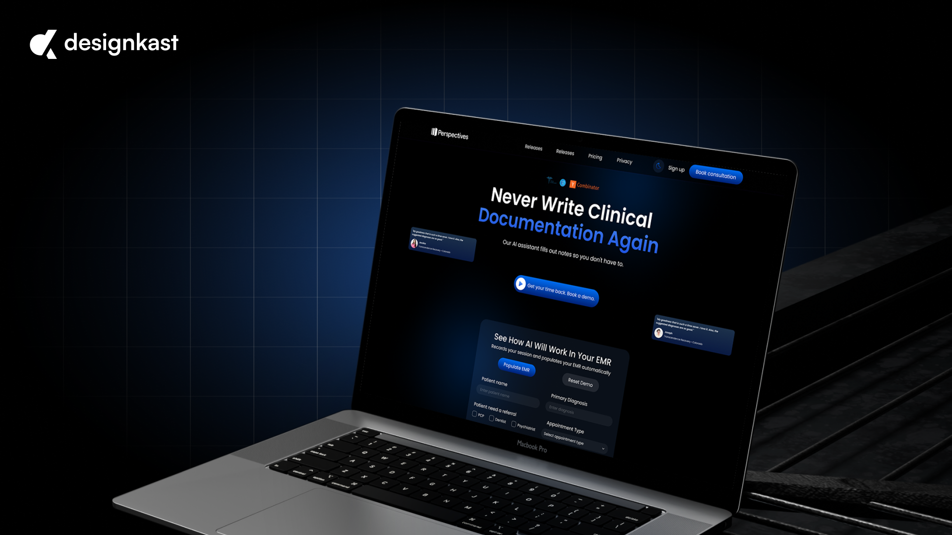 Example of Website Design & Development