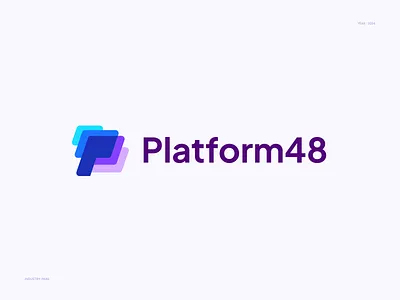PaaS Based Logo Identity For Platform48 branding build your brand client work ecommerce futuristic branding identity design letter mark logo logodesign modern logo modern logo designer p logo paas personal branding saas software solutions startup tech brand identity tech logo