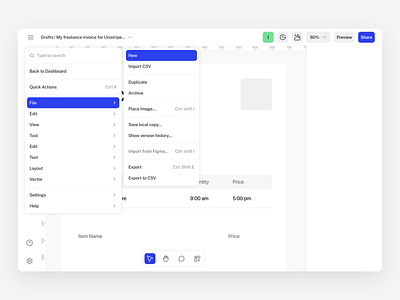 Drop down menu options for a SaaS Application ai app dashboard design saas ui ui design ux