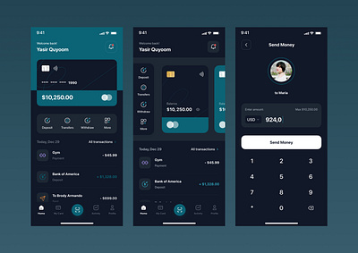 Mobile Banking App UI Design