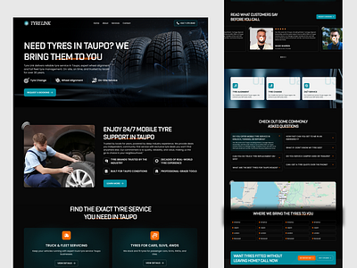 Trylink Car tayer Servis real website astatick car landing page care crative creativ section dashbord degital landing page landing pagge landingpage mordan desgine webside