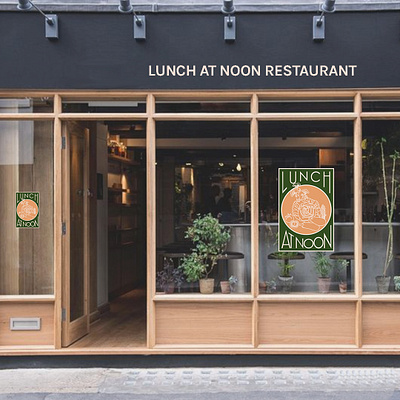 Branding Lunch at Noon branding graphic design logo