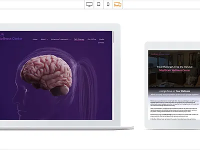 Mental Health & Wellness Website & Web Design branding healthcare ketamine therapy ketamine treatment landing page mental health psychiatric tms treatment web design web redesign website wellness